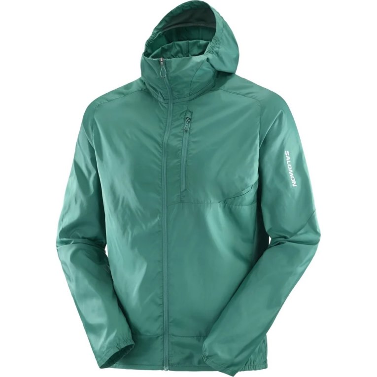 Green Salomon Bonatti Cross Men's Windbreaker | PH 81472S